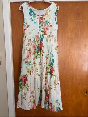 April Cornell sundress, Maritime Bouquet, size medium